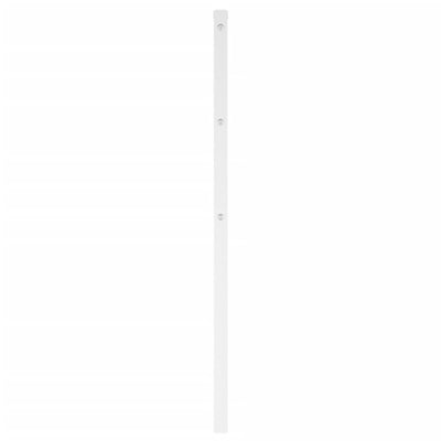 Metallinen sängynpääty valkoinen 135 cm