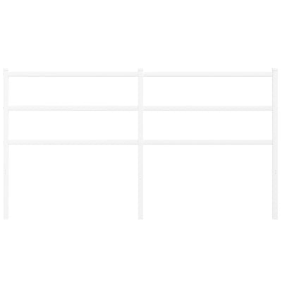 Valkoinen metallinen sängynpääty Badite 160cm