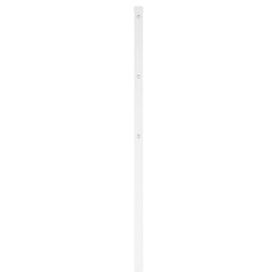 Metallinen sängynpääty valkoinen 160 cm