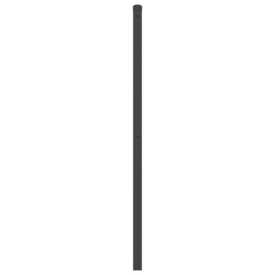 Metallinen sängynpääty musta 75 cm