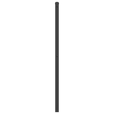Metallinen sängynpääty musta 107 cm
