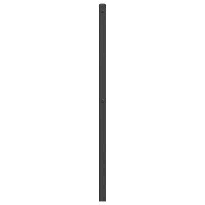 Metallinen sängynpääty musta 120 cm