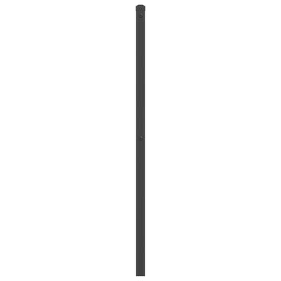 Metallinen sängynpääty musta 135 cm