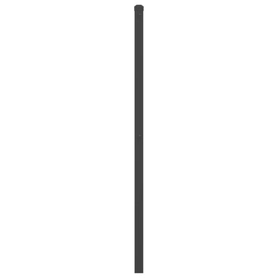 Metallinen sängynpääty musta 180 cm