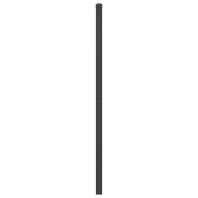 Metallinen sängynpääty musta 193 cm