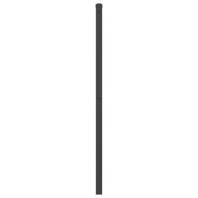 Metallinen sängynpääty musta 200 cm