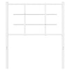 Valkoinen metallinen sängynpääty Stoeana 75cm