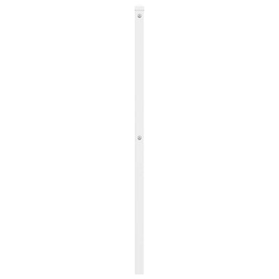 Metallinen sängynpääty valkoinen 75 cm