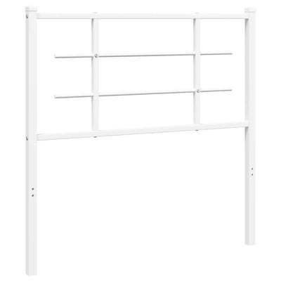 Valkoinen metallinen sängynpääty Stoeana 100cm