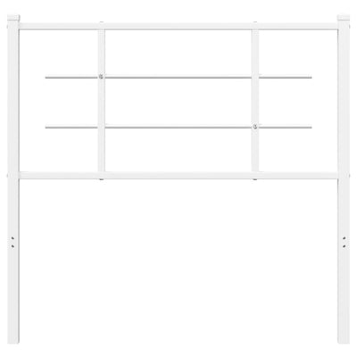 Valkoinen metallinen sängynpääty Stoeana 100cm