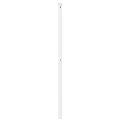 Metallinen sängynpääty valkoinen 107 cm