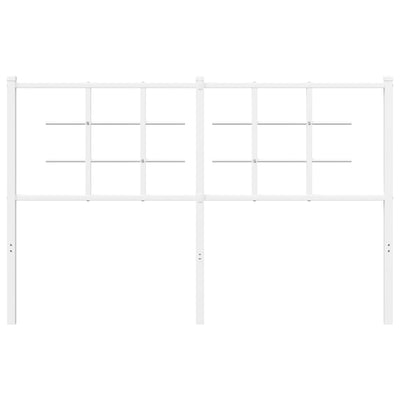 Valkoinen metallinen sängynpääty Stoeana 135cm