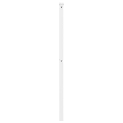 Metallinen sängynpääty valkoinen 135 cm