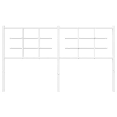 Valkoinen metallinen sängynpääty Stoeana 160cm