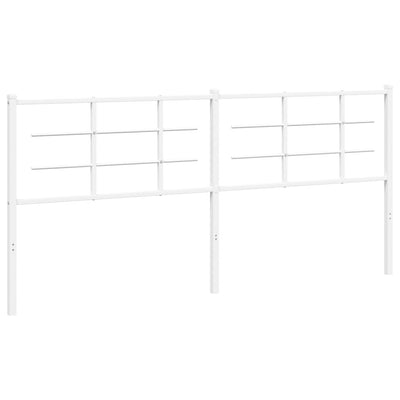 Valkoinen metallinen sängynpääty Stoeana 200cm