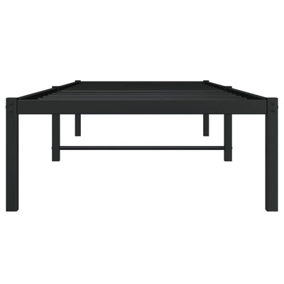 Metallinen sängynrunko musta 75x190 cm