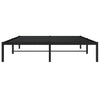 Musta metallinen sängynrunko Zebulon 150x200cm