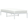 Valkoinen metallinen sängynrunko Zebulon 90x190cm