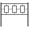 Metallinen sängynpääty musta 100 cm