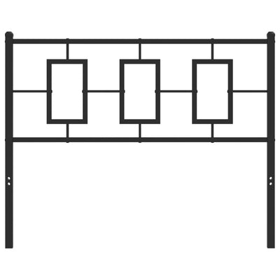 Metallinen sängynpääty musta 107 cm