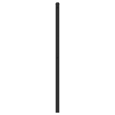 Metallinen sängynpääty musta 107 cm