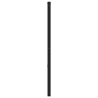 Metallinen sängynpääty musta 140 cm