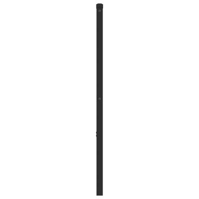 Metallinen sängynpääty musta 180 cm
