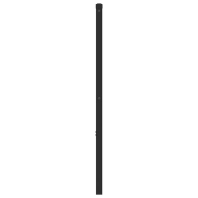 Metallinen sängynpääty musta 193 cm