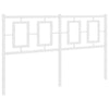 Valkoinen metallinen sängynpääty Romelia 135cm