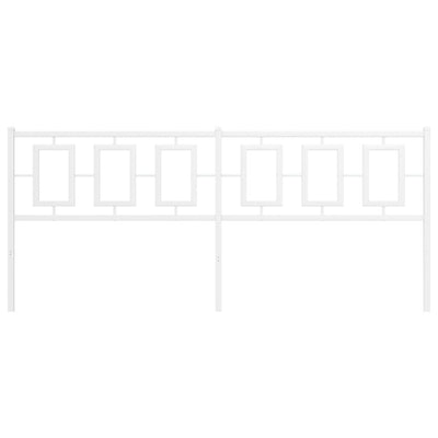 Valkoinen metallinen sängynpääty Romelia 193cm