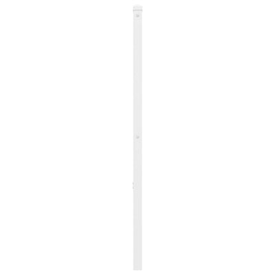 Metallinen sängynpääty valkoinen 193 cm