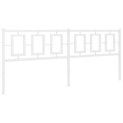 Valkoinen metallinen sängynpääty Romelia 200cm