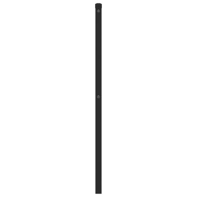 Metallinen sängynpääty musta 80 cm