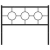 Metallinen sängynpääty musta 107 cm