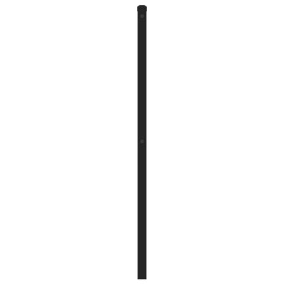Metallinen sängynpääty musta 120 cm