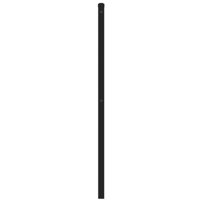 Metallinen sängynpääty musta 150 cm