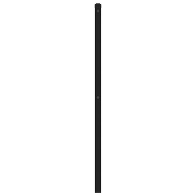 Metallinen sängynpääty musta 180 cm