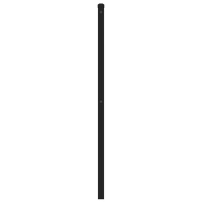 Metallinen sängynpääty musta 193 cm