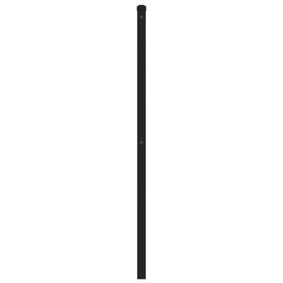 Metallinen sängynpääty musta 200 cm