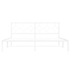 Valkoinen metallinen sängynrunko päädyllä Lulah 183x213cm