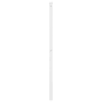 Metallinen sängynpääty valkoinen 90 cm