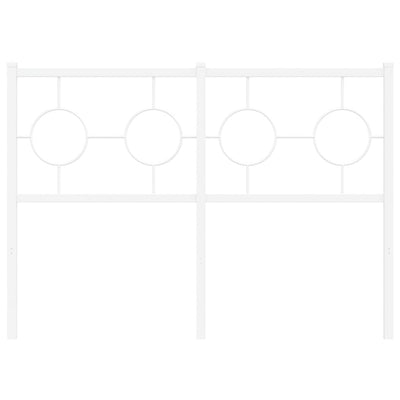 Valkoinen metallinen sängynpääty Suhar 120cm