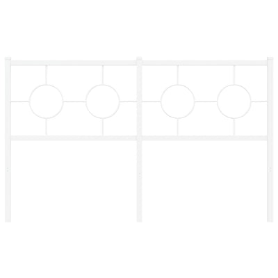 Valkoinen metallinen sängynpääty Suhar 135cm