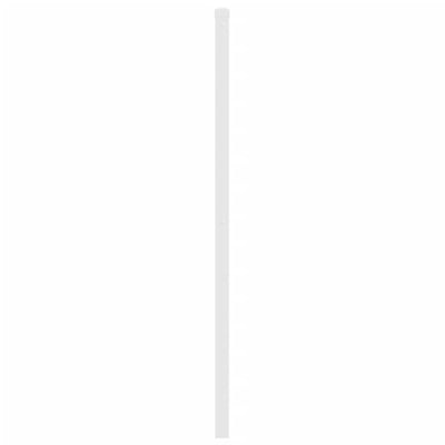 Metallinen sängynpääty valkoinen 135 cm