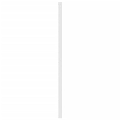 Metallinen sängynpääty valkoinen 150 cm