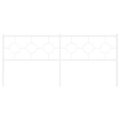 Valkoinen metallinen sängynpääty Suhar 200cm
