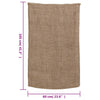Juuttisäkit 10 kpl 60x105 cm 100% Juutti 220 gsm