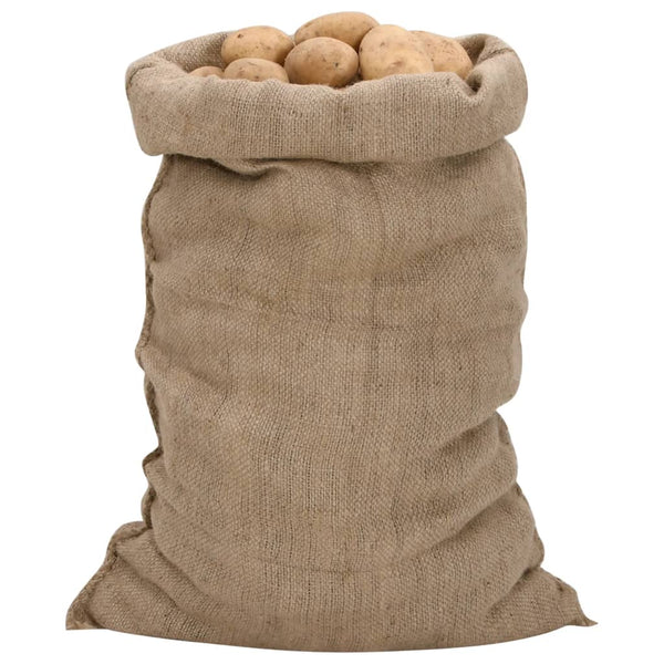 Juuttisäkit 10 kpl 60x105 cm 100% Juutti 340 gsm