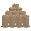 Juuttisäkit 10 kpl 65x135 cm 100 % juuttia 340 gsm