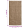 Juuttisäkit 10 kpl 65x135 cm 100 % juuttia 340 gsm
